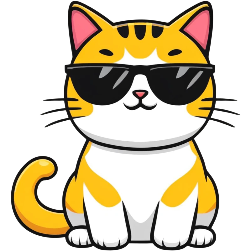 cat wearing sunglasses emoji