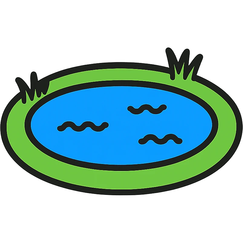A water pond emoji