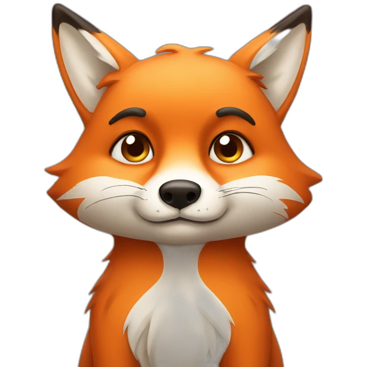 A very sad fox emoji