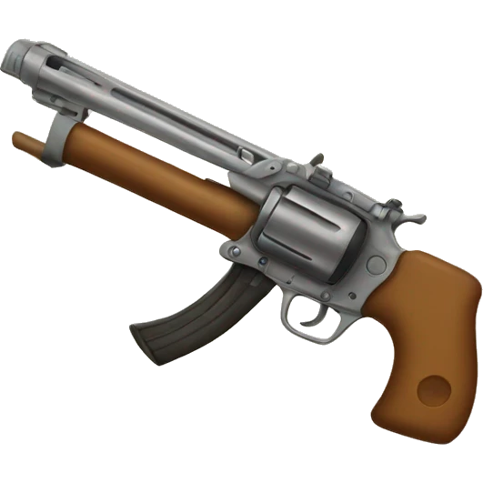 Gun with a bow emoji