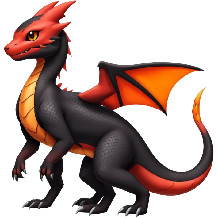 Salandit-Umbreon-Charmeleon-Fakémon-hybrid-creature (full body)  emoji
