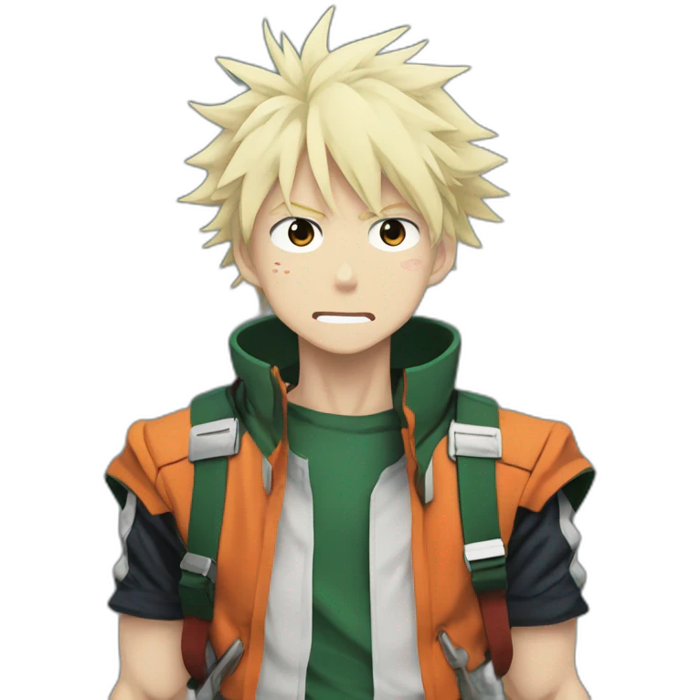 Bakugo my hero academia neutral emoji