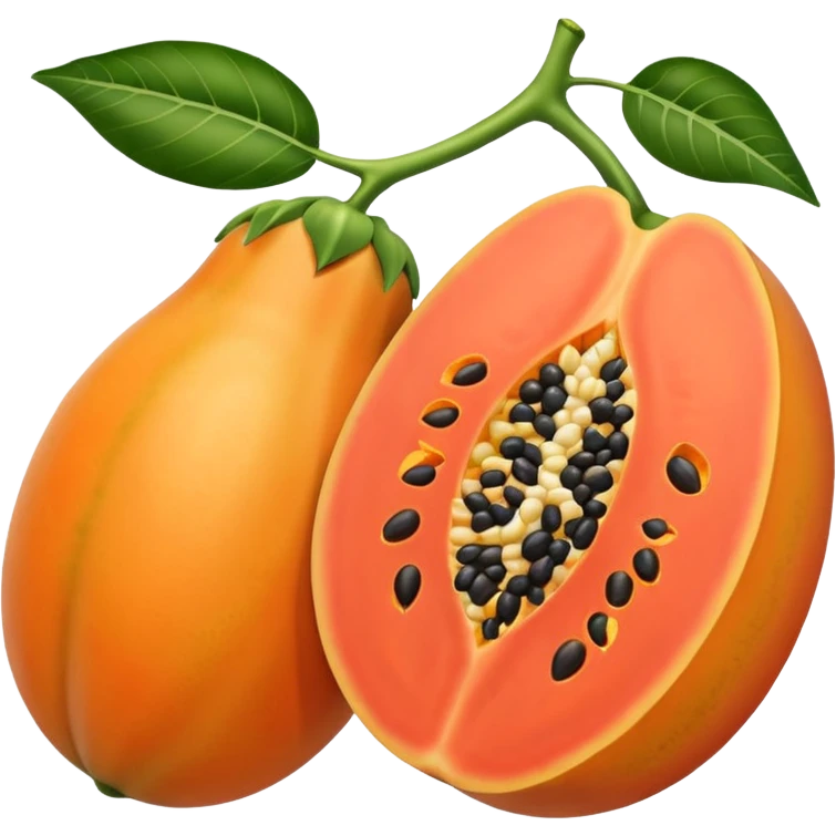 Papaya emoji