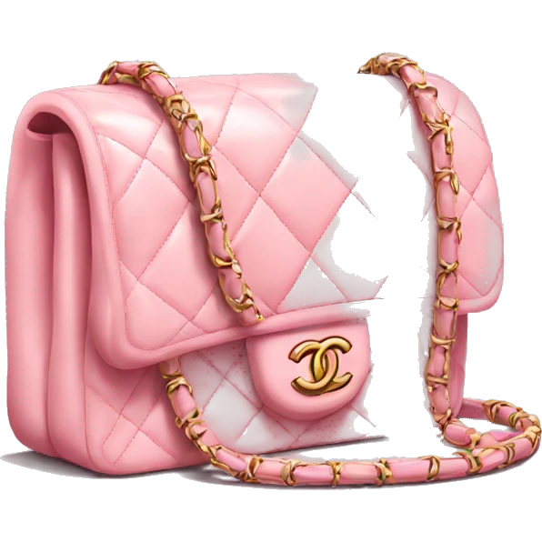 Soft pink Chanel bag emoji