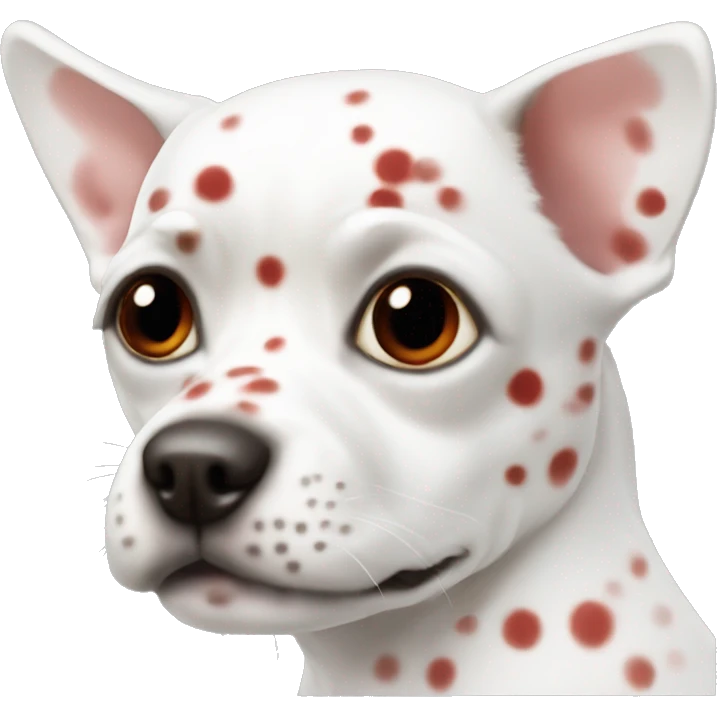 Chthuahua white with red spots emoji