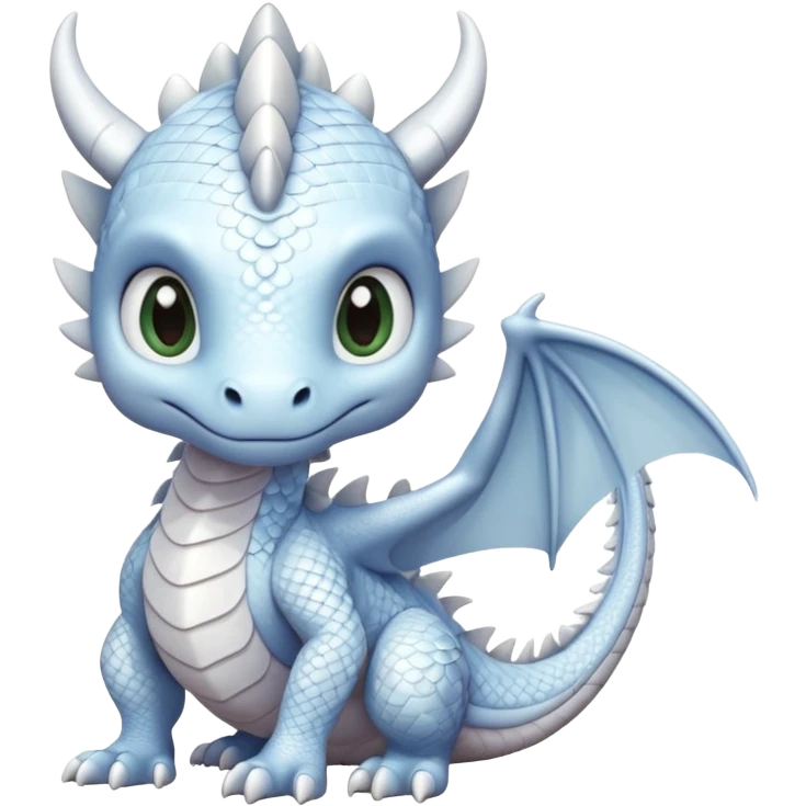 baby white dragon emoji