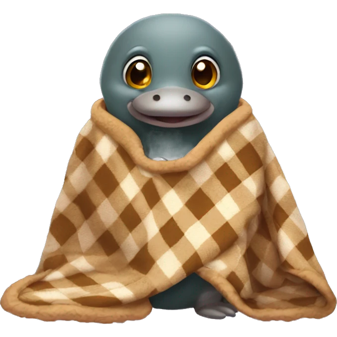 platypus with a blanket emoji