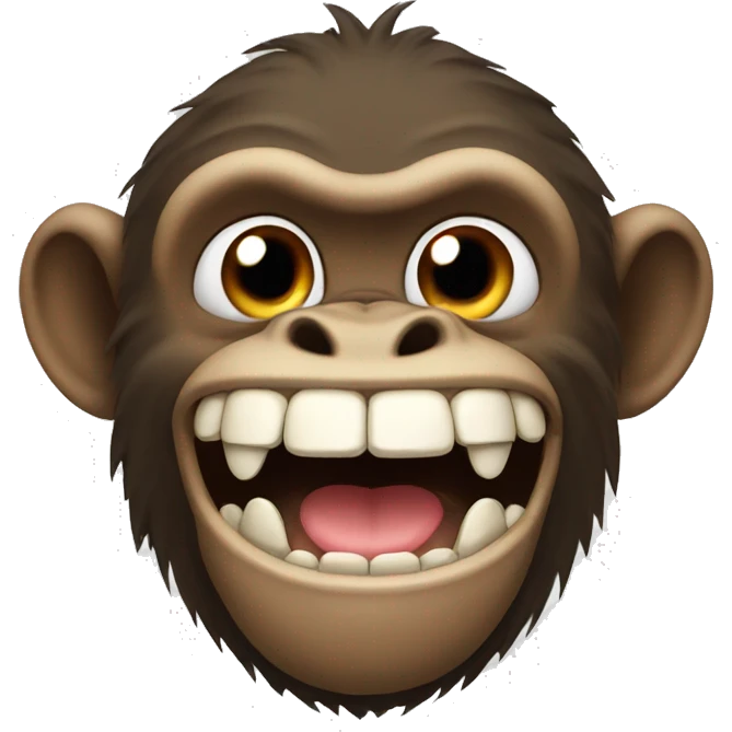 monkey with big teeth emoji