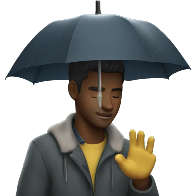 Rain romance emoji