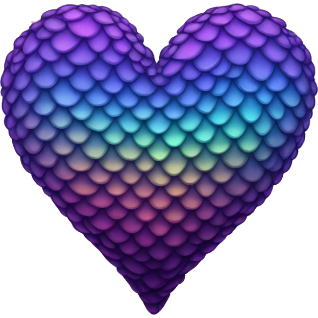 dark warm iridescent SCALE heart emoji