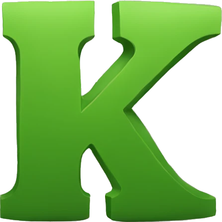 Hulk emoji like letter K emoji