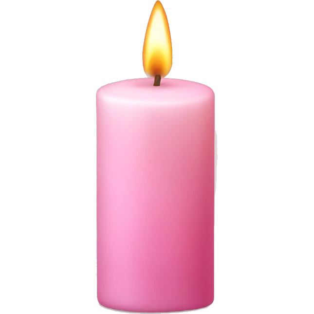 light pink candle emoji