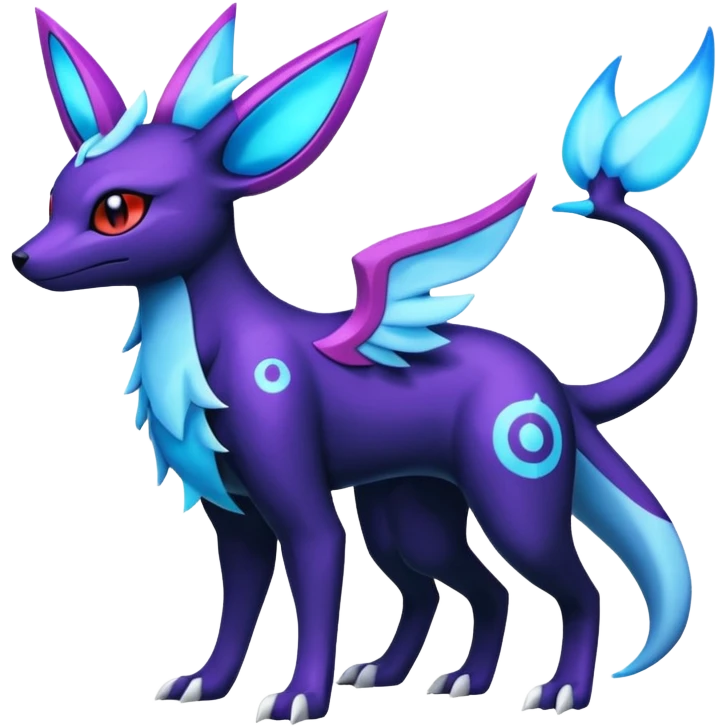 Salamence-Amaura-Umbreon-Silvally-fusion (full body) emoji