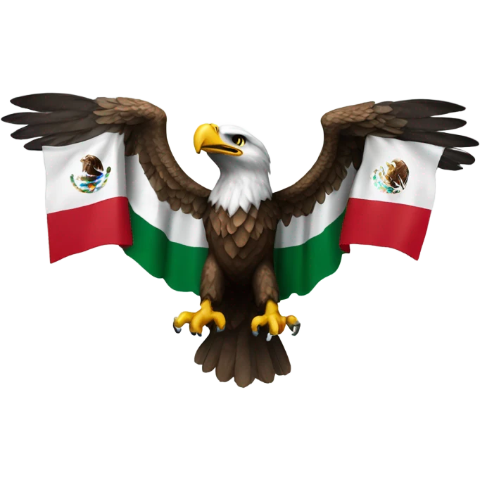 Eagle with Mexico flag  emoji