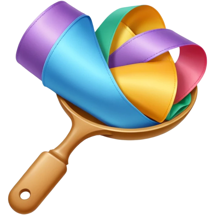 A scoop of ribbon emoji