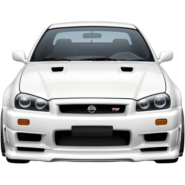 NISSAN SKILINE R34 White emoji