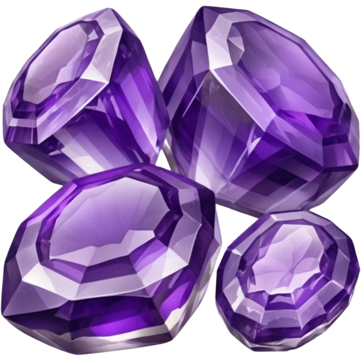 Banded amethyst mineral stones  emoji