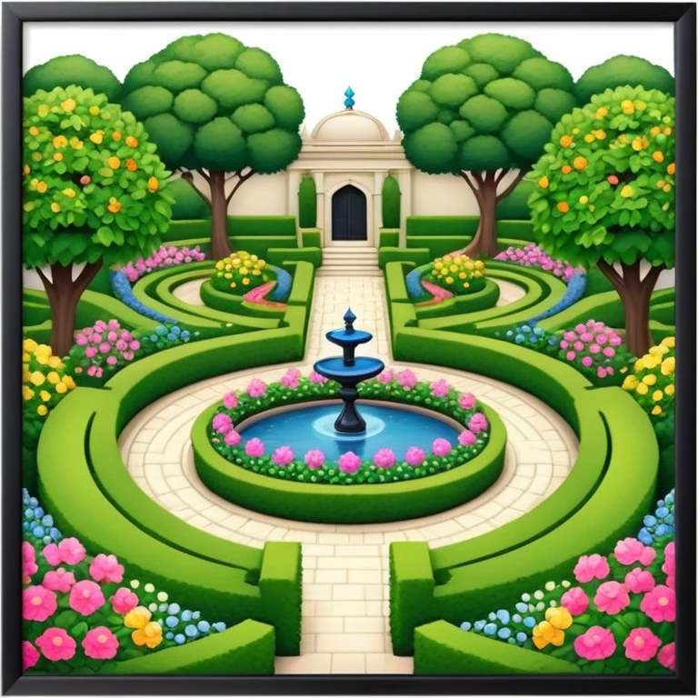 Fancy deluxe Royal garden emoji