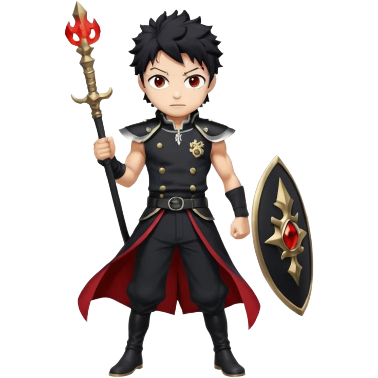 Black clover emoji
