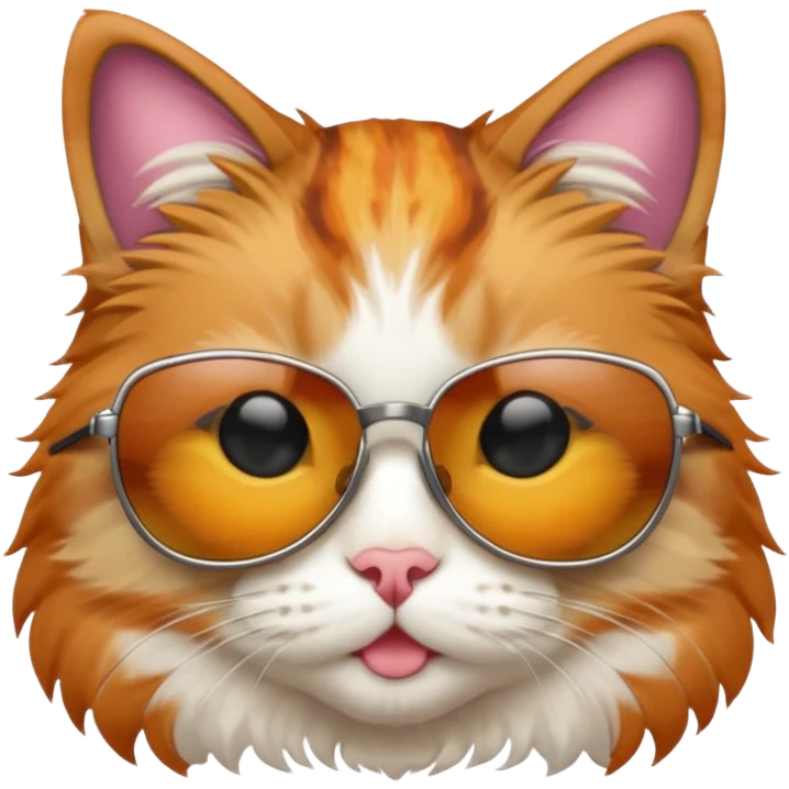 Cat wearing sunglasses emoji