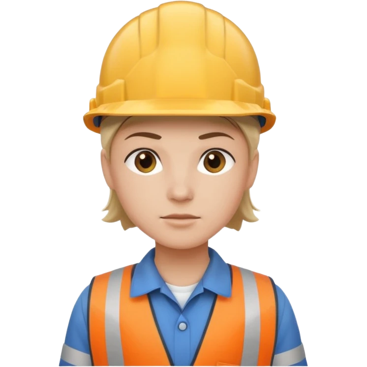 character in work clothes emoji