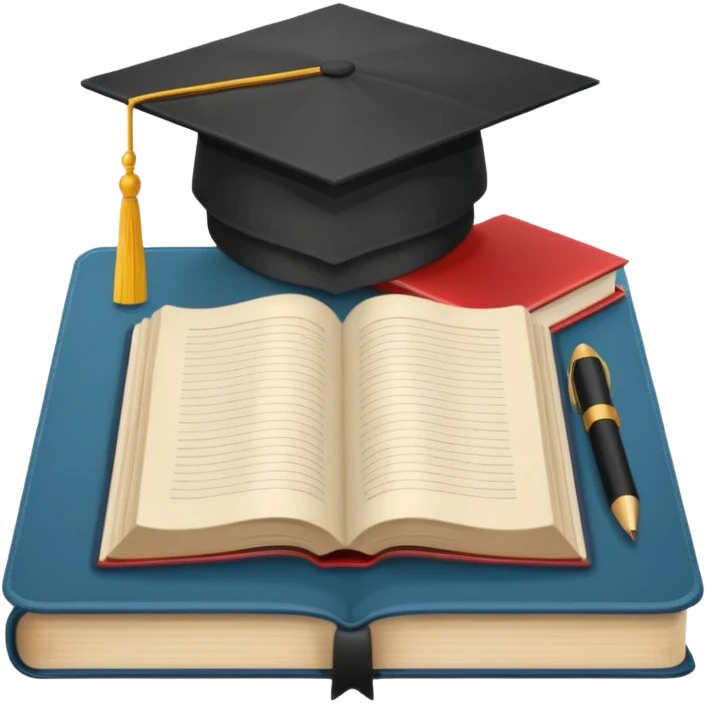 open book, laptop, and academic cap together, symbolizing a learning center emoji emoji