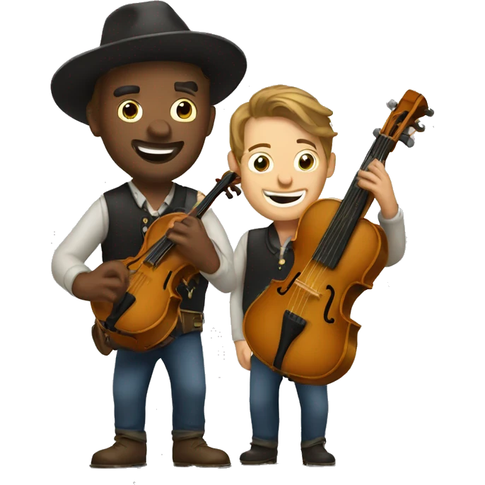 fiddle and banjo player emoji