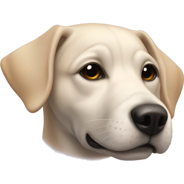 Perro con una flor  emoji