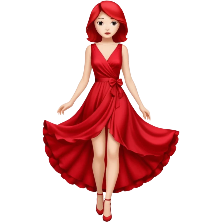 red rose dress no body emoji