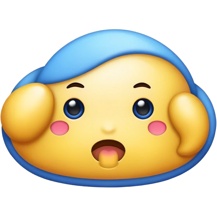 Caca bleu emoji