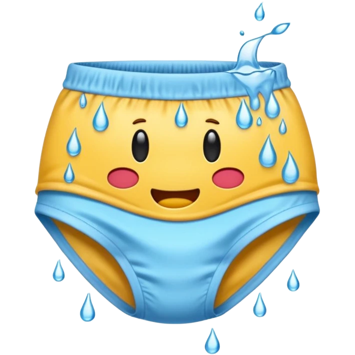 emoji underwear dripping with water emoji