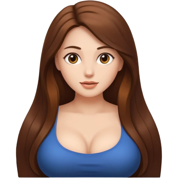 a women with big boobs emoji