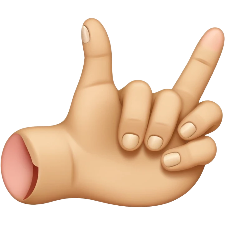 Emoji doigts d’honneur à la place de la main un pied  emoji