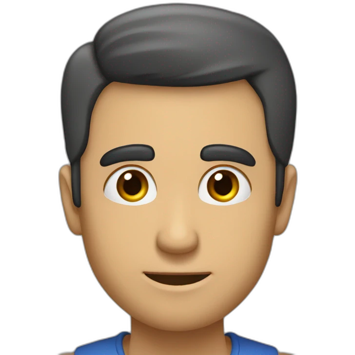 hombre tez morena con antiojos con mucho enojo emoji