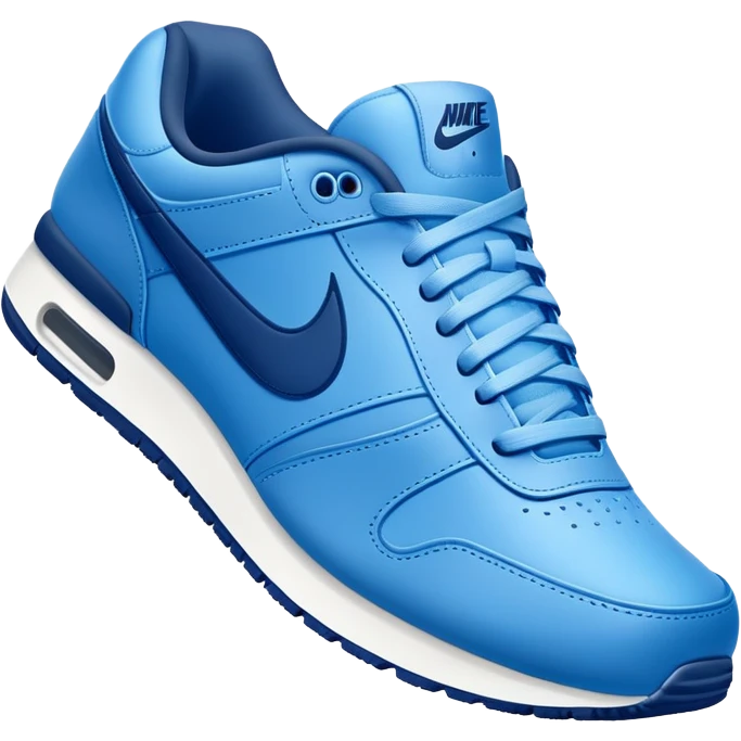 blue Nike shoe front view emoji