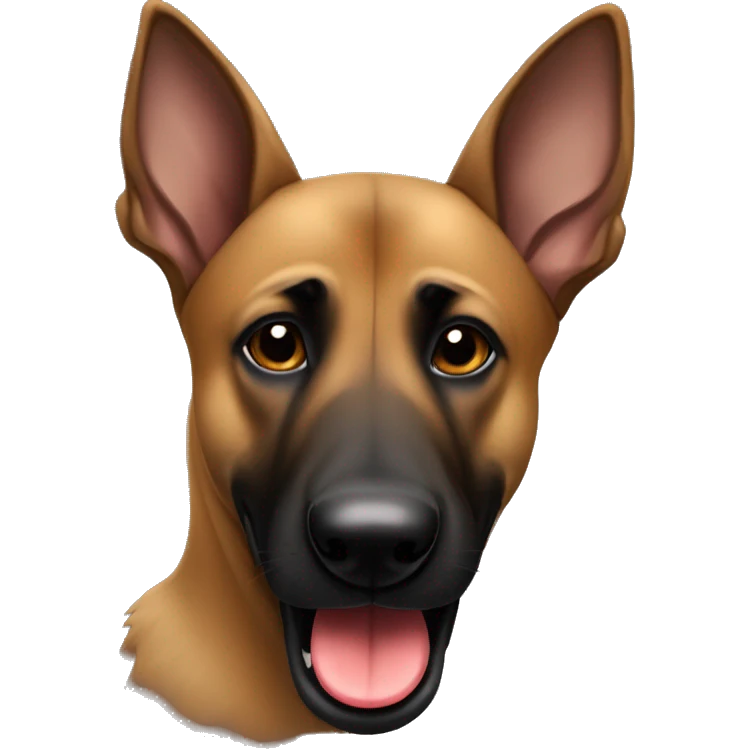 Belgian malinois holding a teddy bear in his mouth emoji