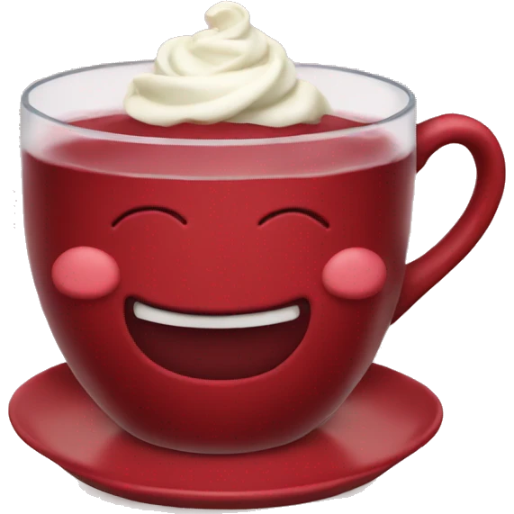 Red velvet tea emoji
