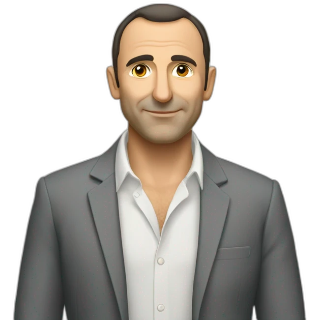 Nikos Aliagas French head emoji