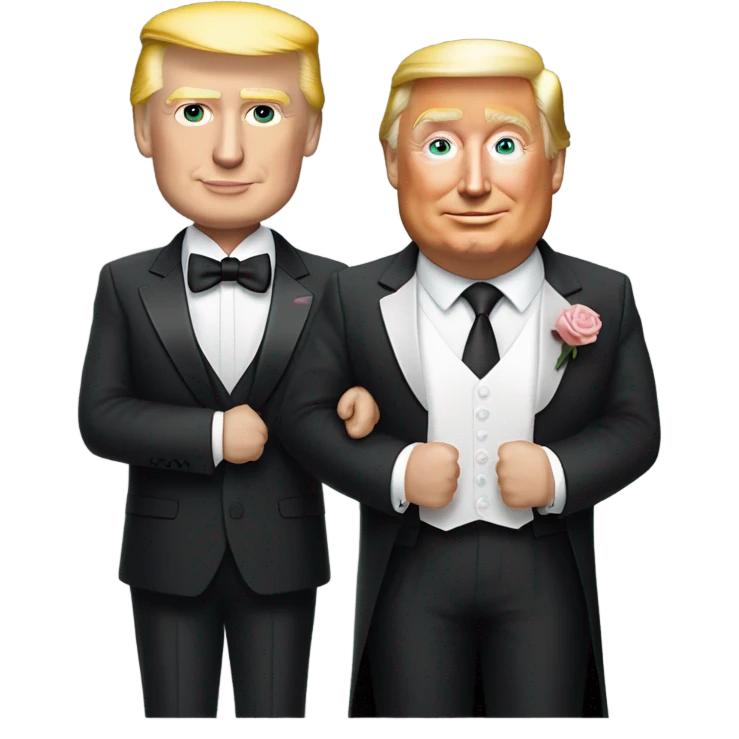 donald trump and elon musk getting married emoji