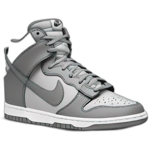 Nike-dunk-gris emoji