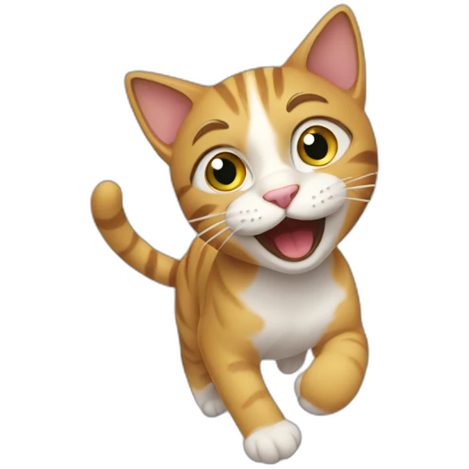 excited cat emoji