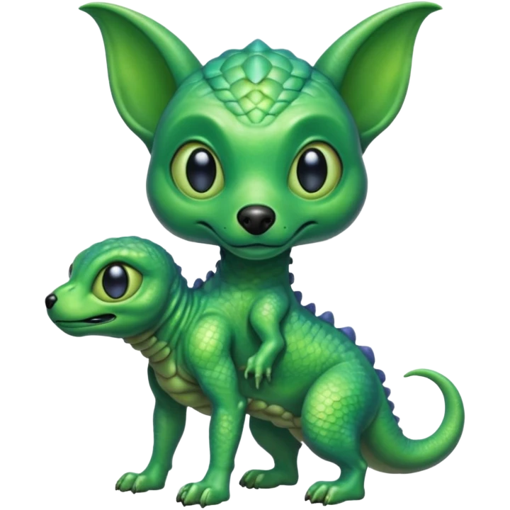 Alien dog full body  emoji