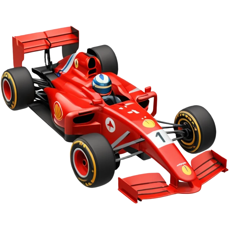 Kırmızı F1 aracı emoji
