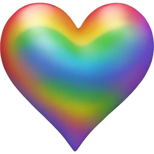 Rainbow heart  emoji