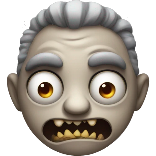 Funny horror creature emoji