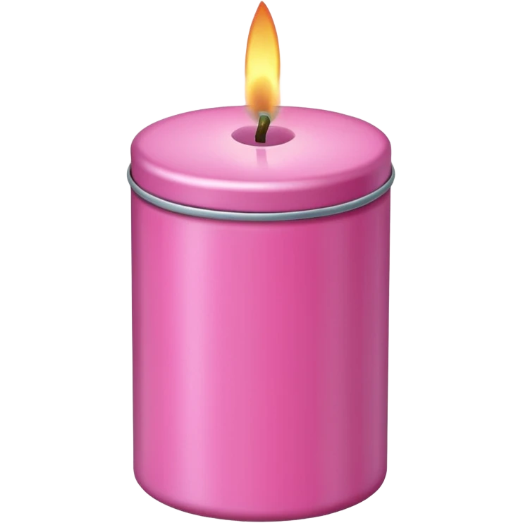 pink candle tin emoji
