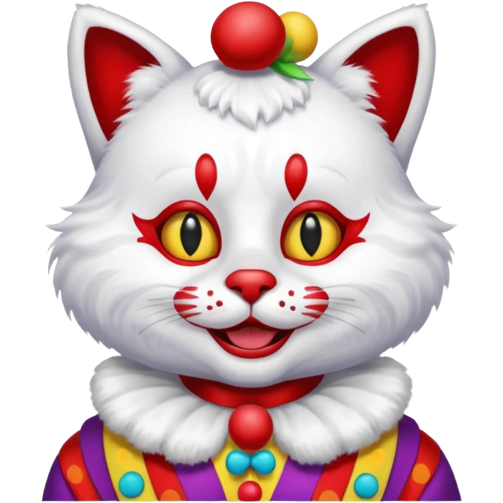 cat clown emoji