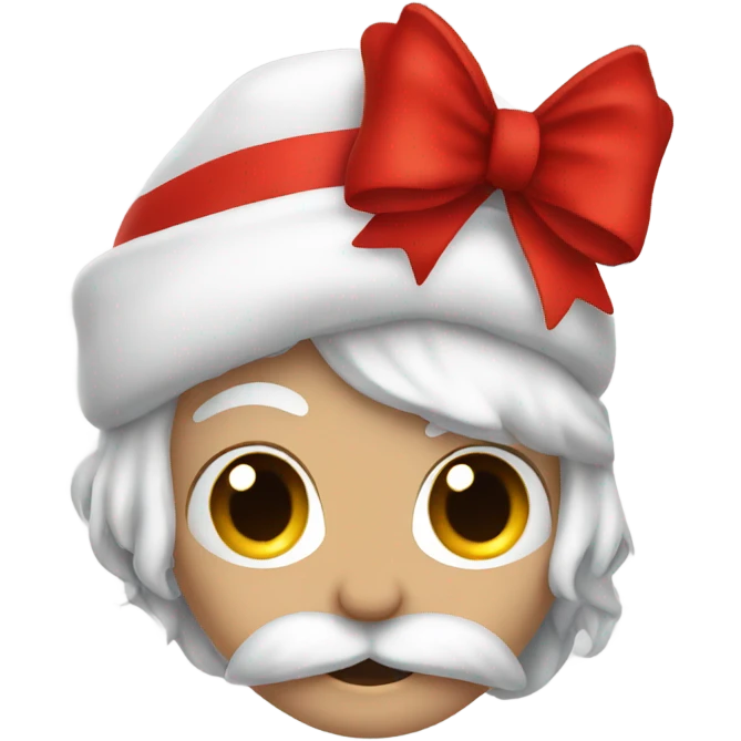Giant red bow for Christmas, only red emoji