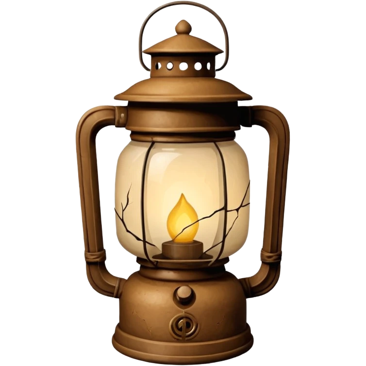 cracked lantern emoji
