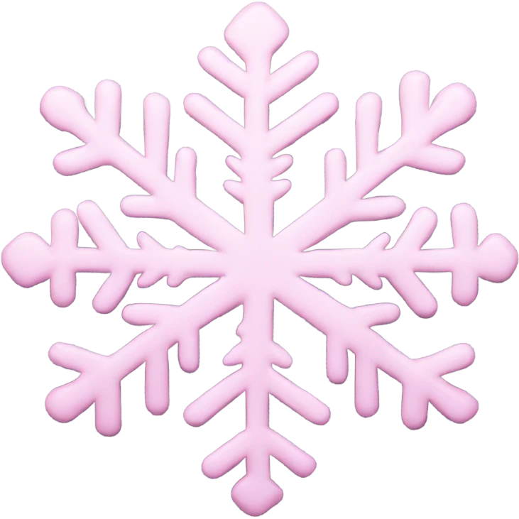 pastel pink snowflake  emoji